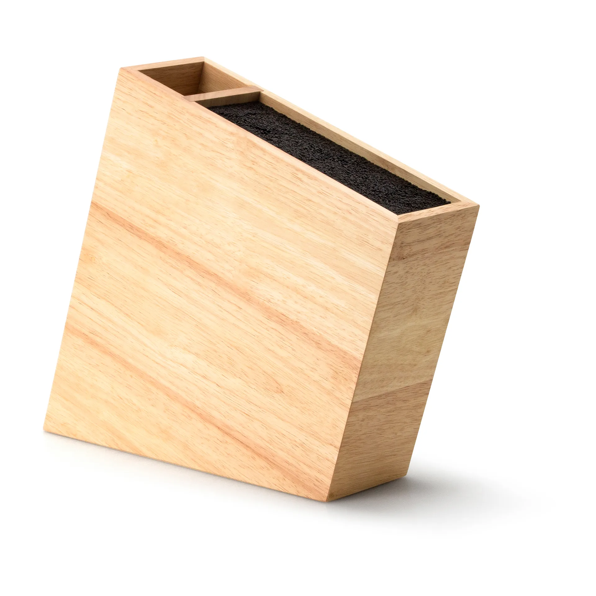 Flexibelt knivblock lutande med extra fack, Bambu Continenta