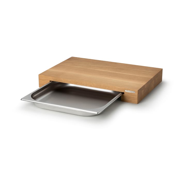 Skärbräda ek med 1 bleck - 32x48 cm - Continenta