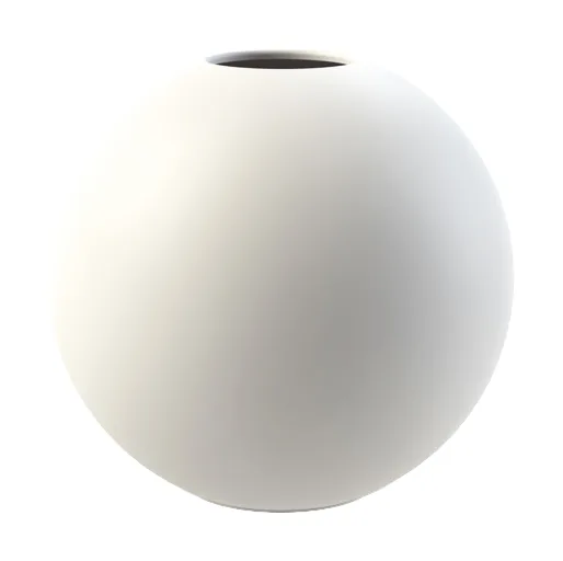 Ball vas white - 8 cm - Cooee Design