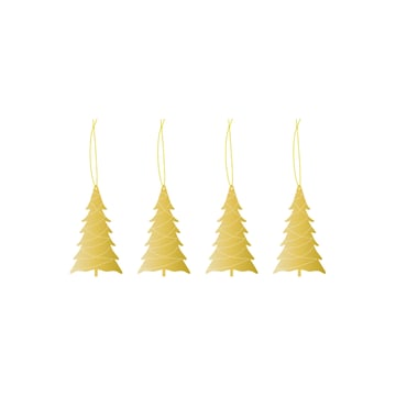 Cooee Design Cooee julhänge mässing 4-pack Tree