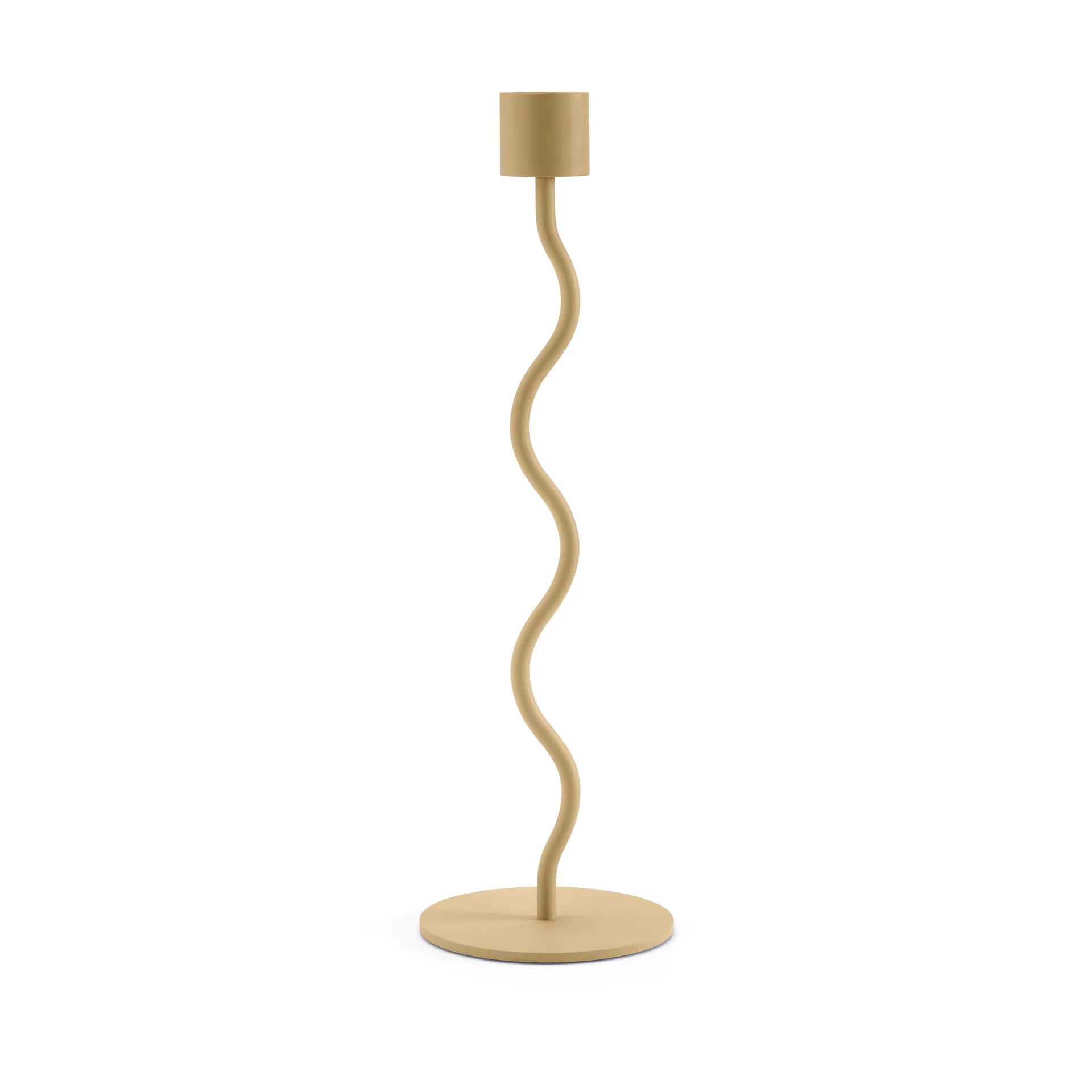 Curved ljusstake 26 cm, Peanut Cooee Design
