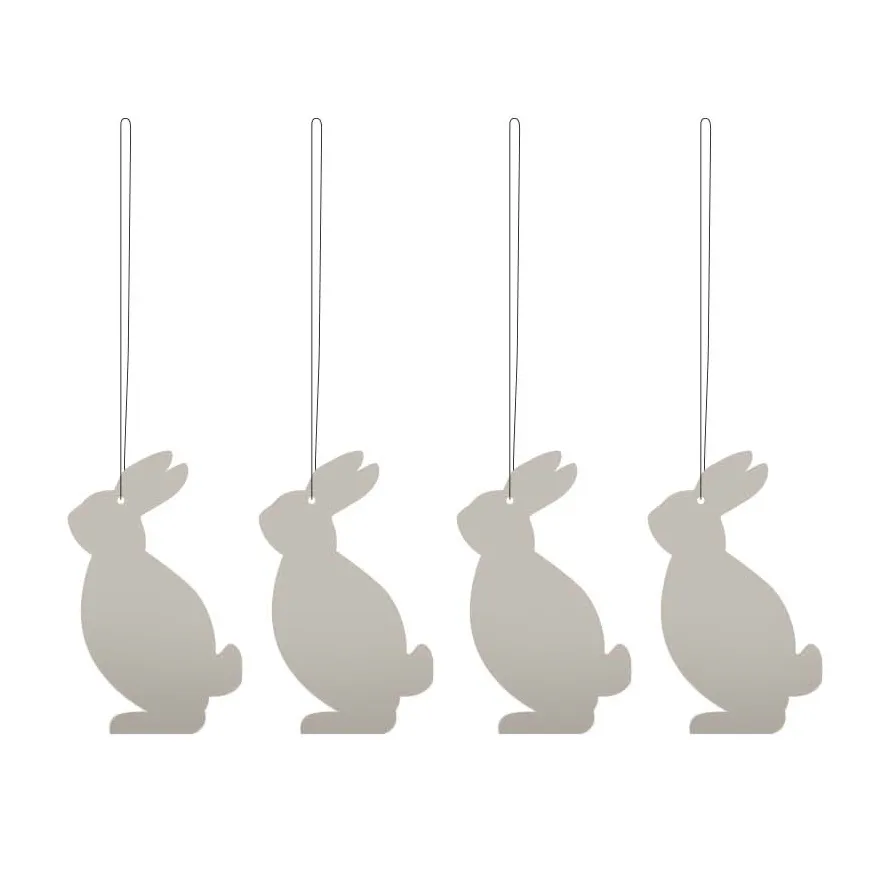 Easter Deco hare påskhänge 4-pack, Sand Cooee Design