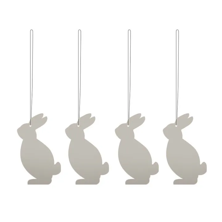 Easter Deco hare påskhänge 4-pack - Sand - Cooee Design