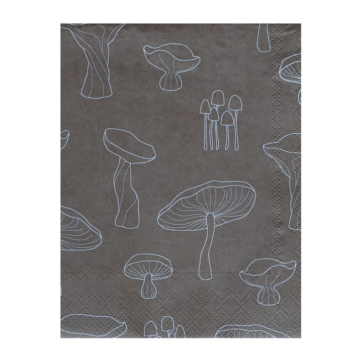 Fungi servett 33x33 cm 20-pack, Hazelnut-white Cooee Design