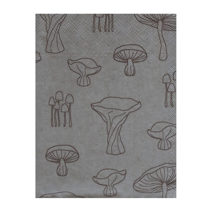 Fungi servett 33x33 cm 20-pack, Sand-hazelnut Cooee Design