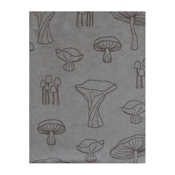 Cooee Design Fungi servett 33×33 cm 20-pack Sand-hazelnut
