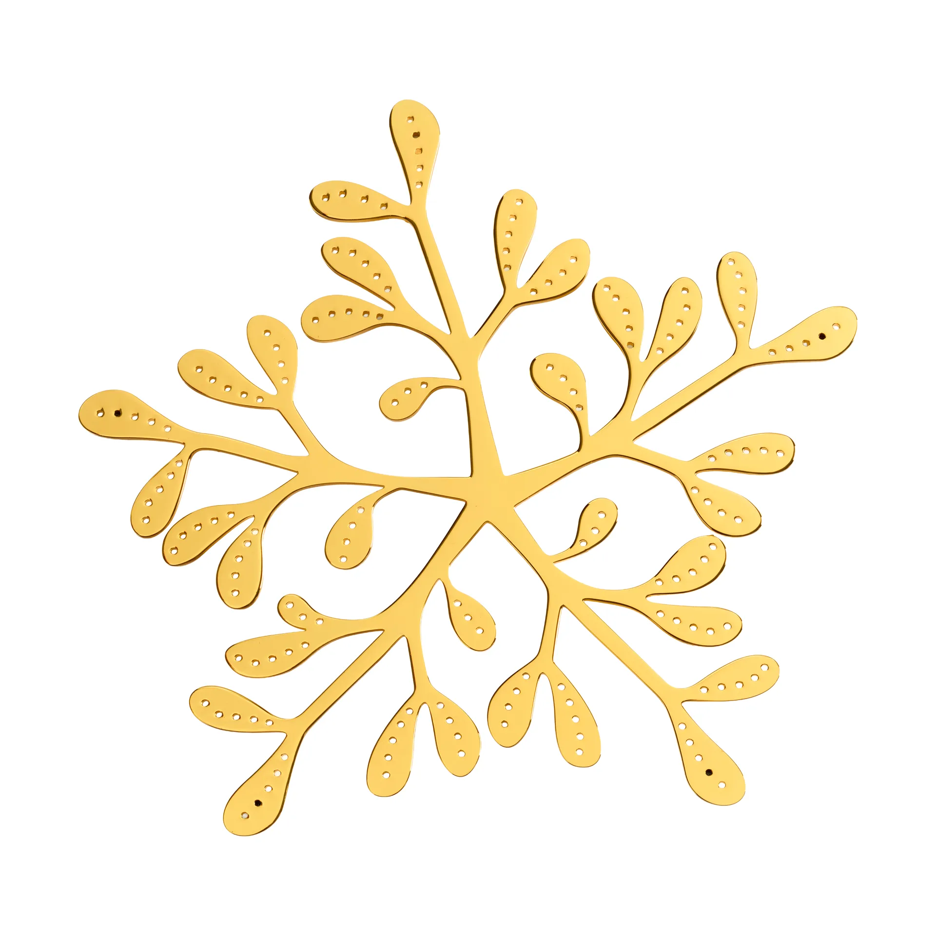 Mistletoe grytunderlägg Ø20 cm, Mässing Cooee Design
