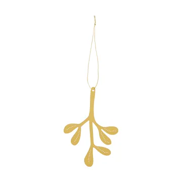 Mistletoe julhänge 2-pack - Mässing, 12 cm - Cooee Design