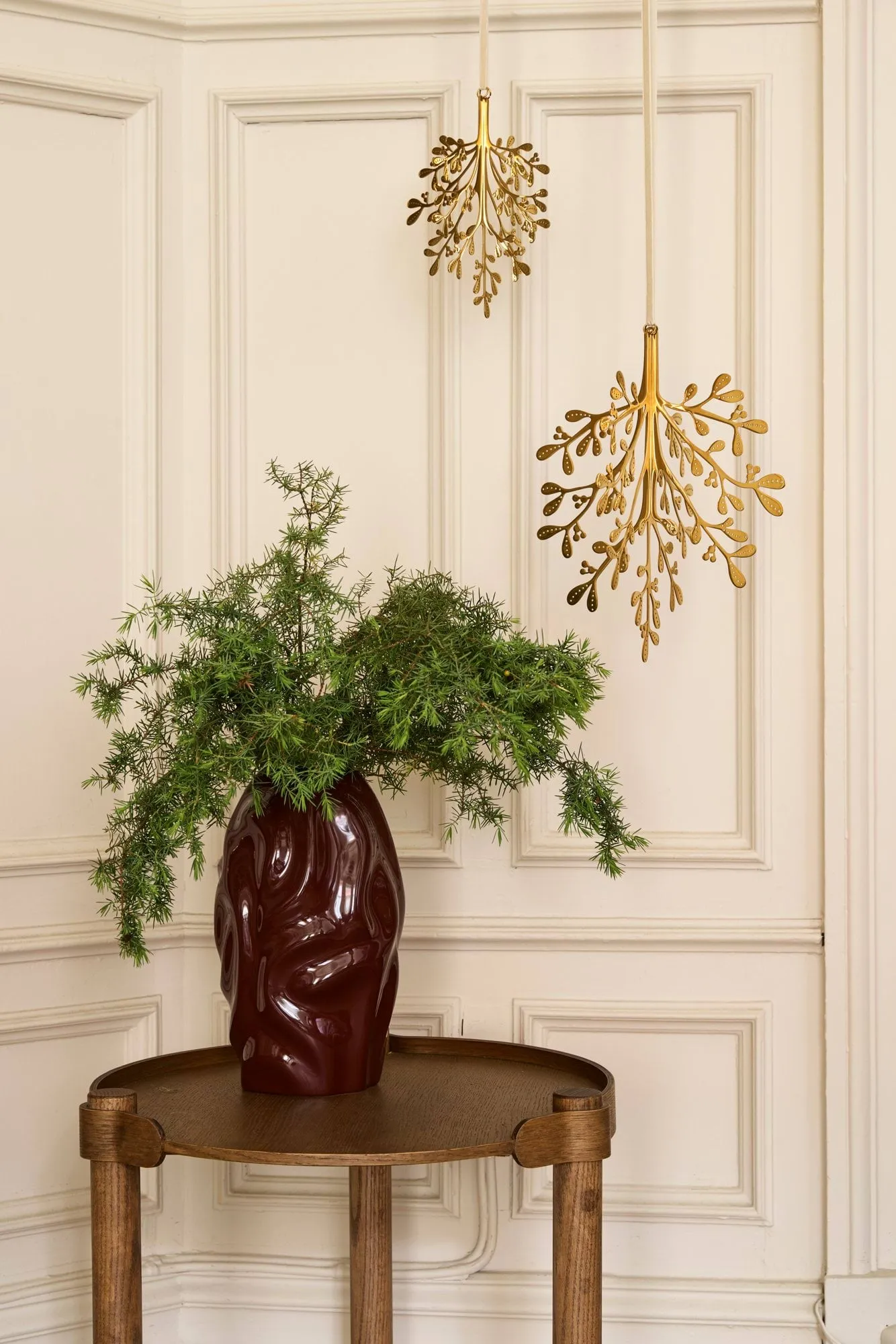 Mistletoe julhänge 2-pack, Mässing, 29 cm Cooee Design