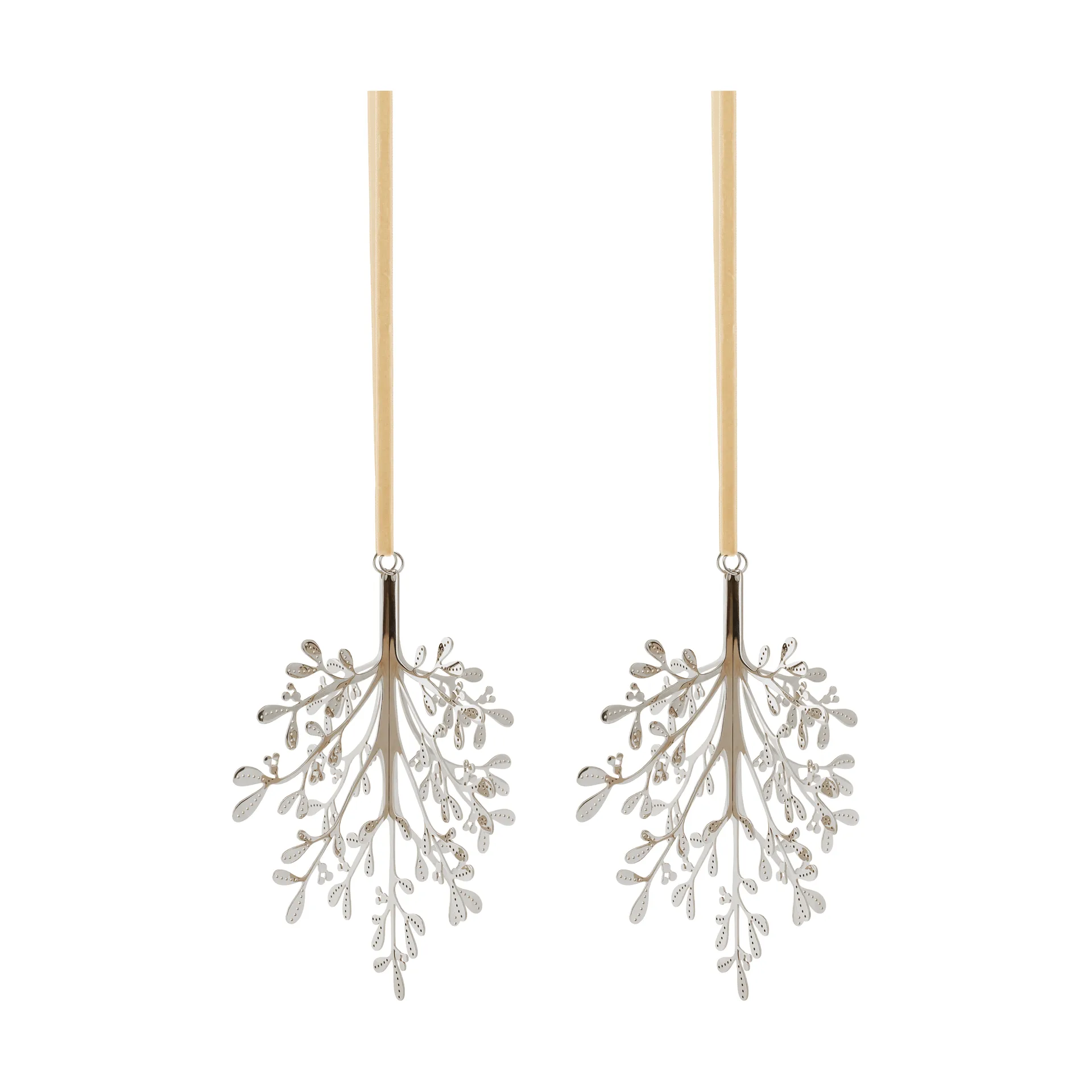 Mistletoe julhänge 2-pack, Rostfritt stål, 20 cm Cooee Design