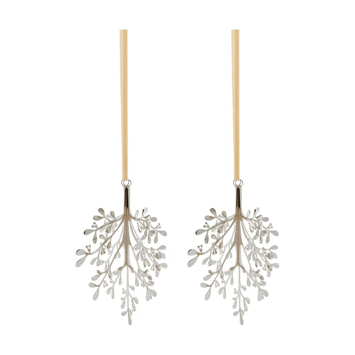 Mistletoe julhänge 2-pack - Rostfritt stål, 20 cm - Cooee Design