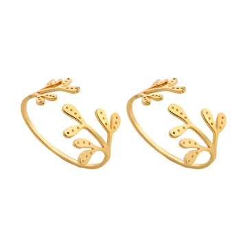 Mistletoe servettring 2-pack - Brass - Cooee Design