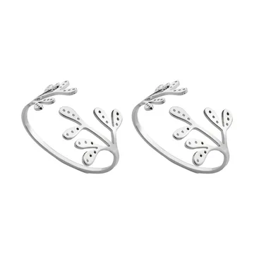 Mistletoe servettring 2-pack - Stainless Steel - Cooee Design