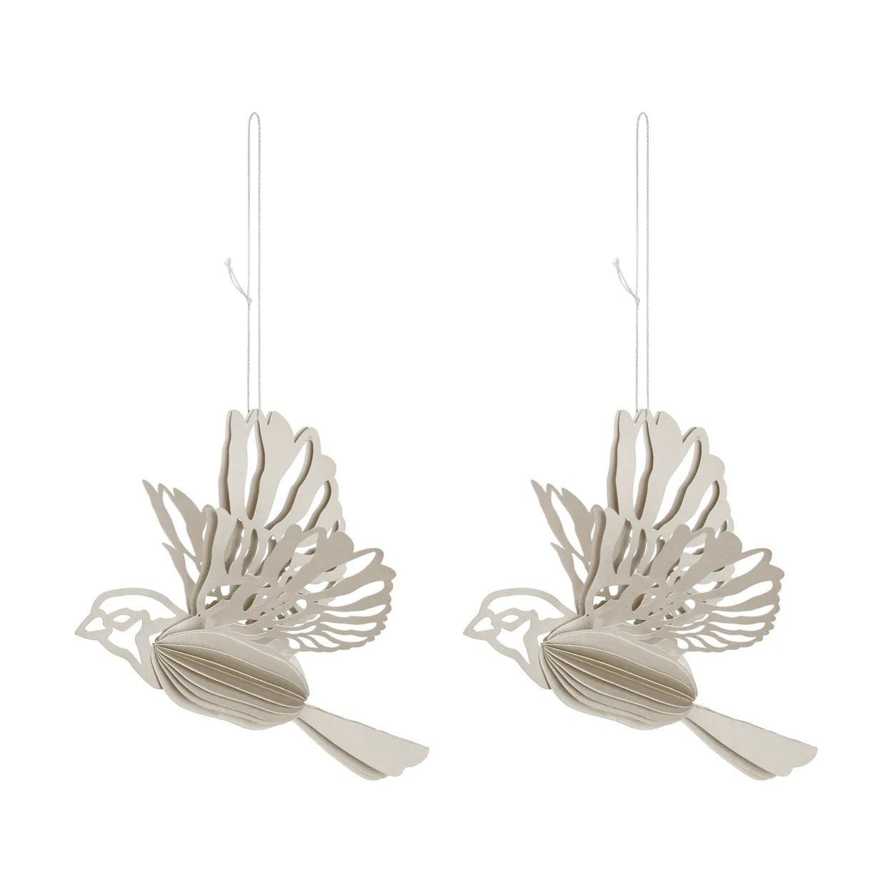 Alternativ bild 0 för Cooee Design Paper Bird pappershänge 2-pack, sand