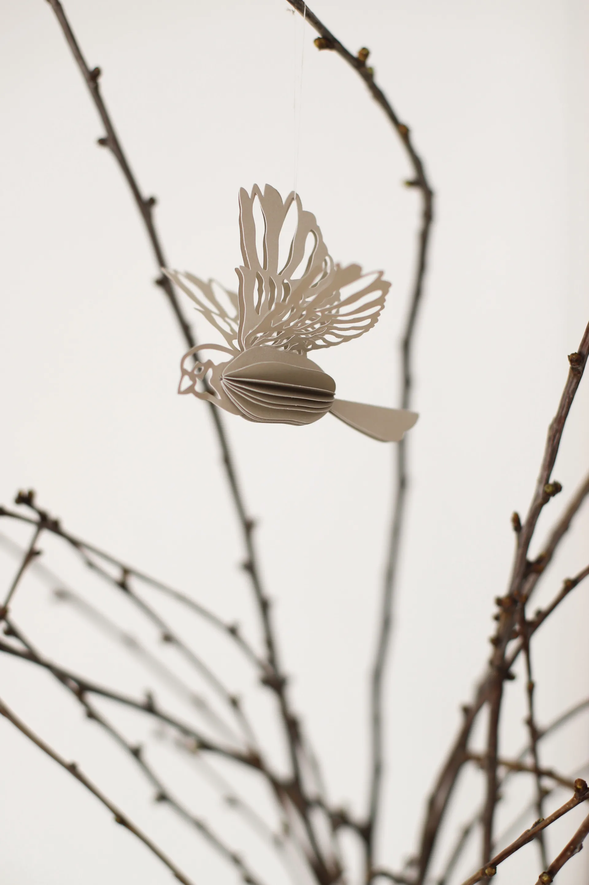 Paper bird dekorationshänge 2-pack, Sand Cooee Design