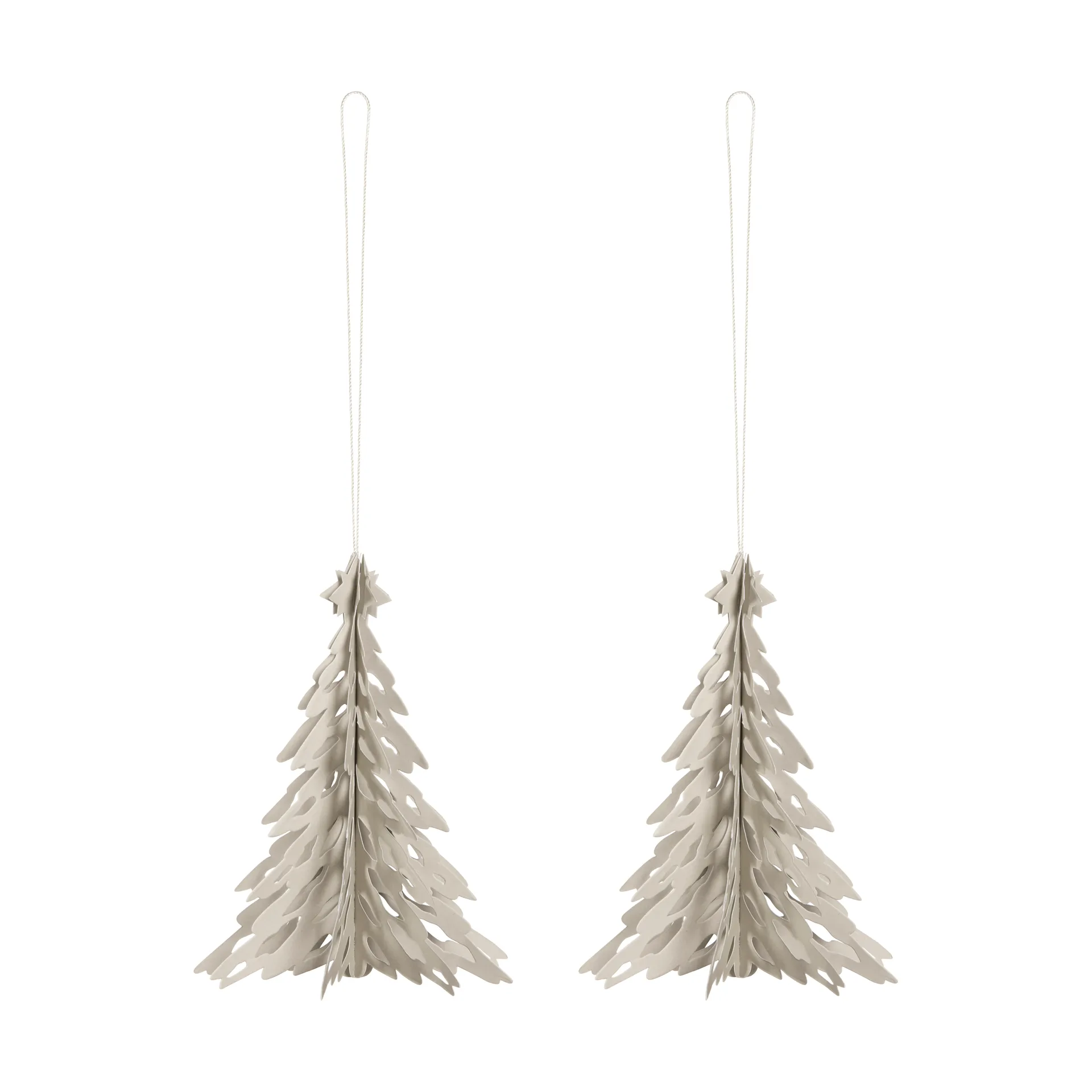 Paper Pinetree dekorationshänge 2-pack, Sand Cooee Design