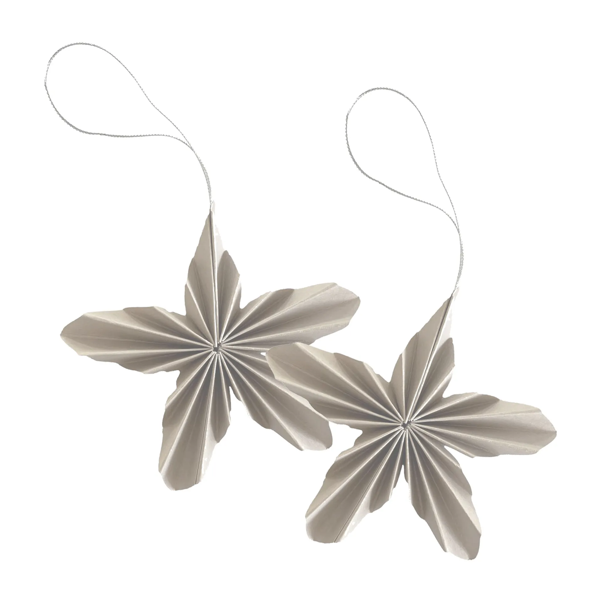 Paper Stars julhänge 2-pack, Natural Cooee Design