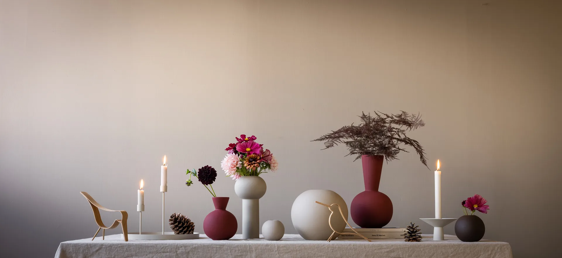 Pillar vas 24 cm, Sand Cooee Design