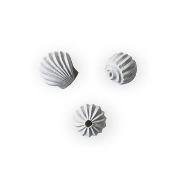 Cooee Design The Genesis Shells skulptur 3-pack Limestone