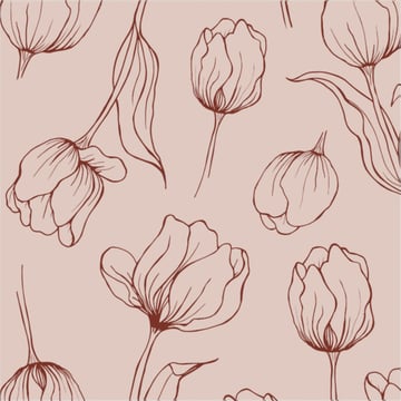 Cooee Design Tulipa servetter 16×16 cm 18-pack Blush