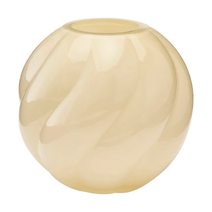 Twist ball vas 12 cm - Butter yellow - Cooee Design