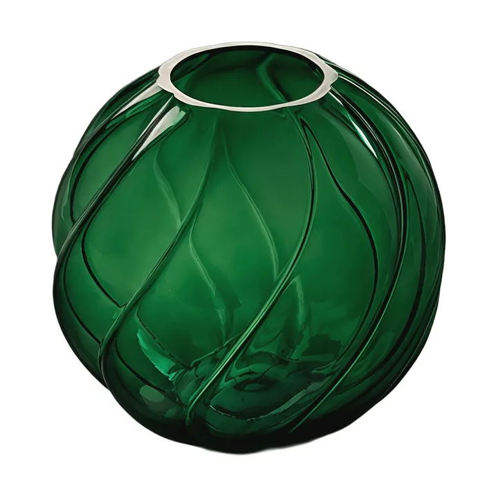 Twist ball vas 12 cm - Forest green - Cooee Design