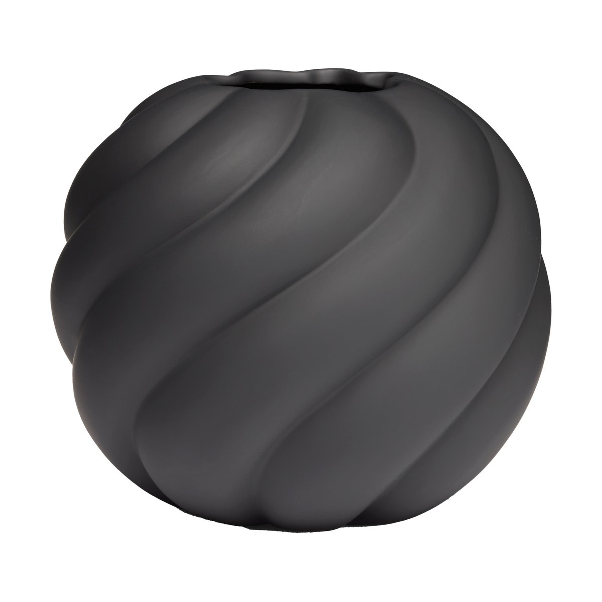 Cooee Design Twist ball vas 20 cm Black