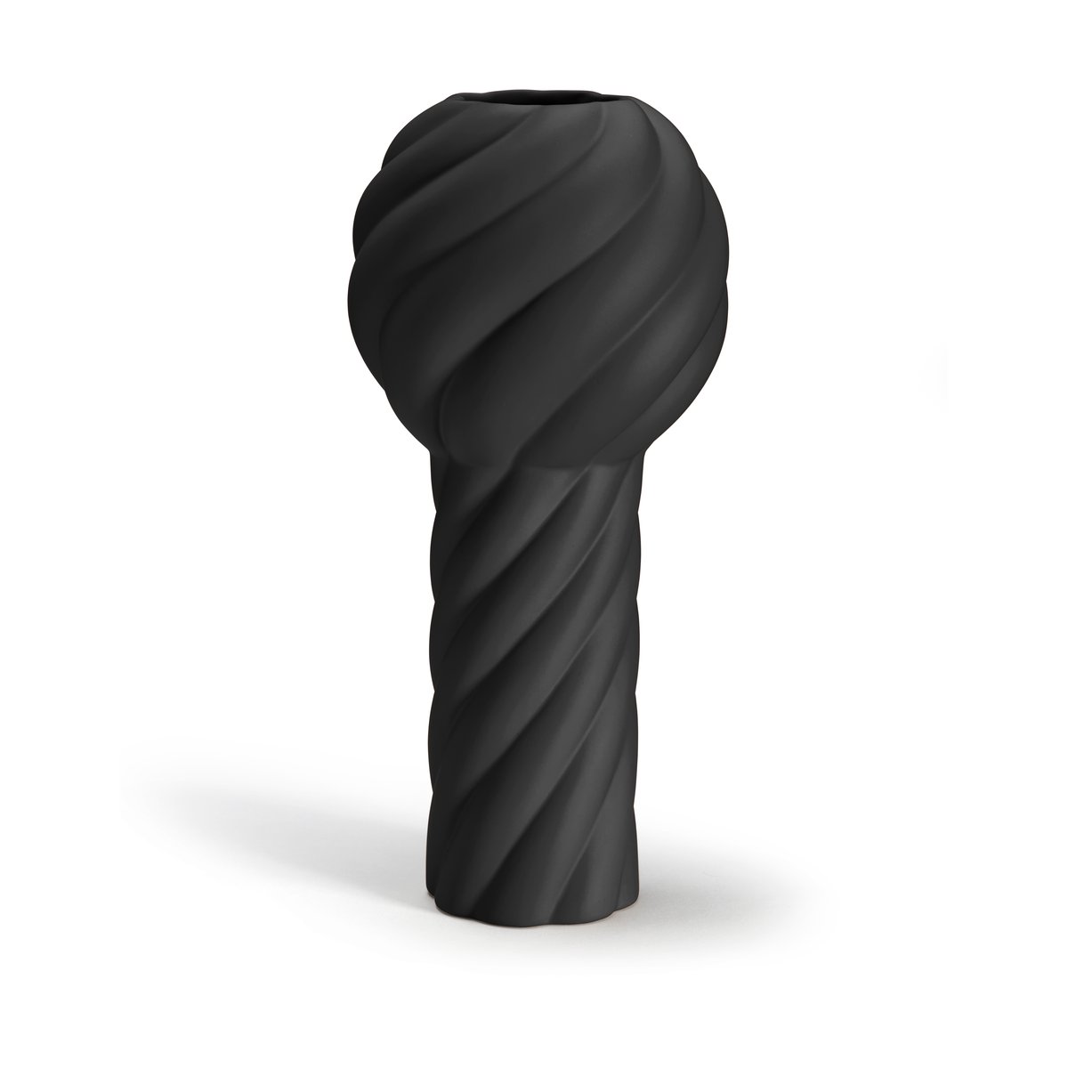 Cooee Design Twist pillar vas 34 cm Black