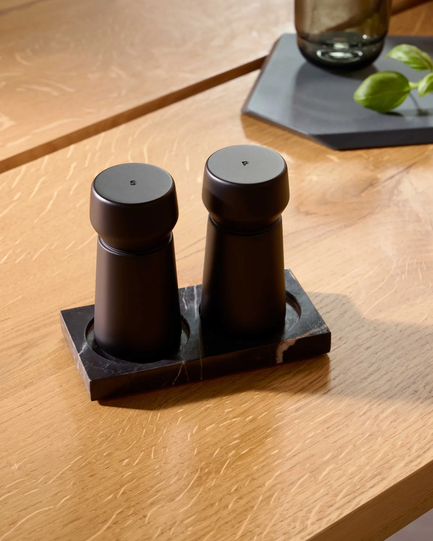 Amsterdam salt- och pepparkvarnset, Black, FSC beech, 2 delar Crushgrind