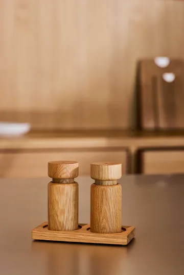 Helsinki salt- och pepparkvarnsset - Oak, mini, 2 delar - Crushgrind