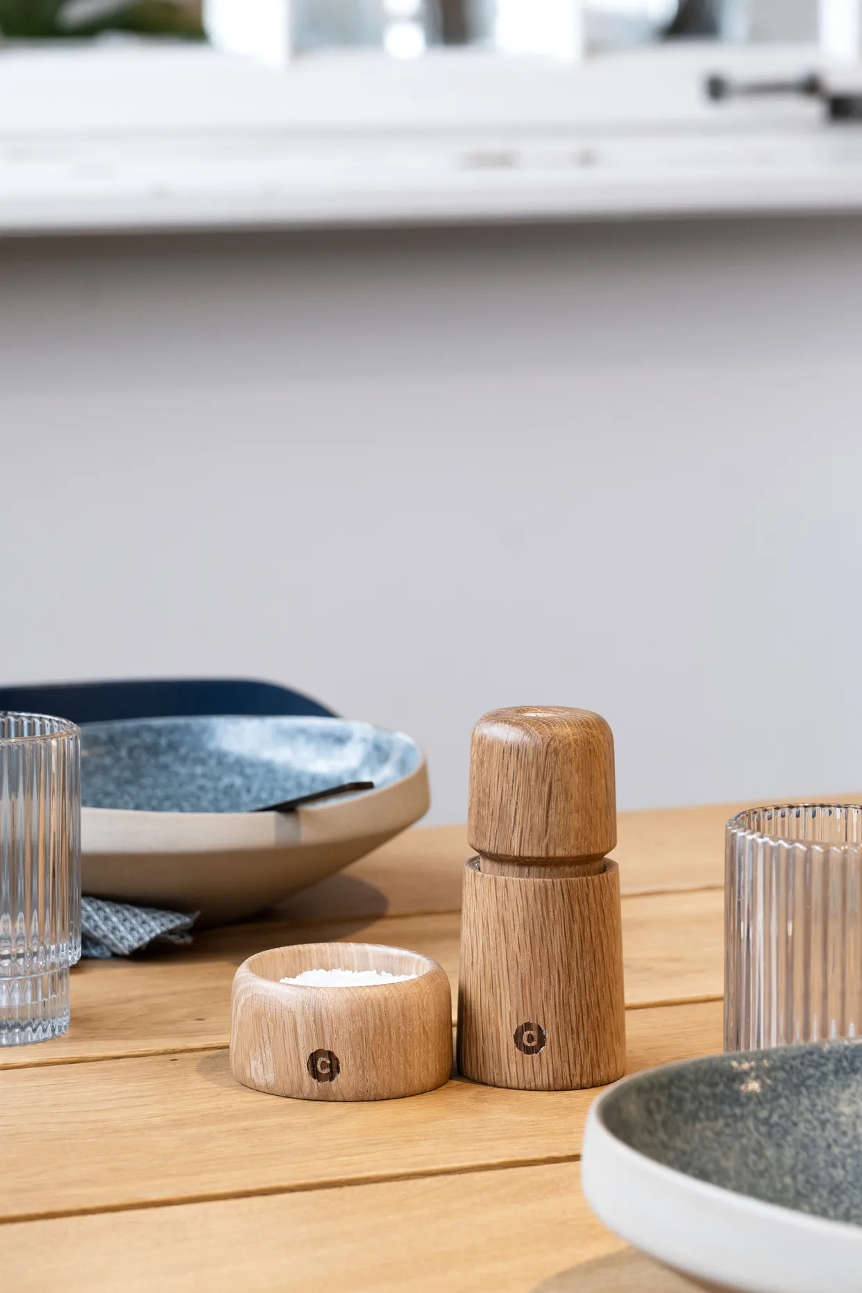 Stockholm kryddkvarn, Natural, FSC oak, 11 cm Crushgrind
