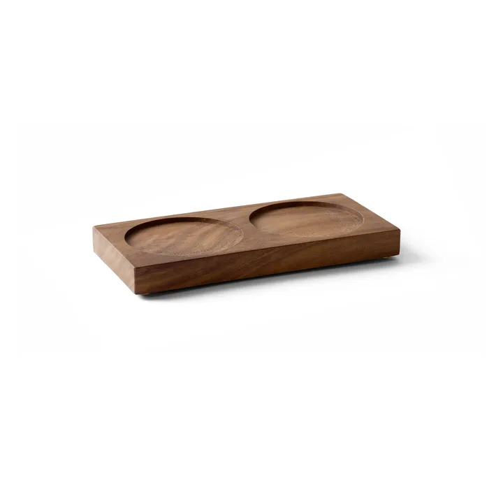 Tabletopper kryddkvarnsställ - FSC walnut - Crushgrind