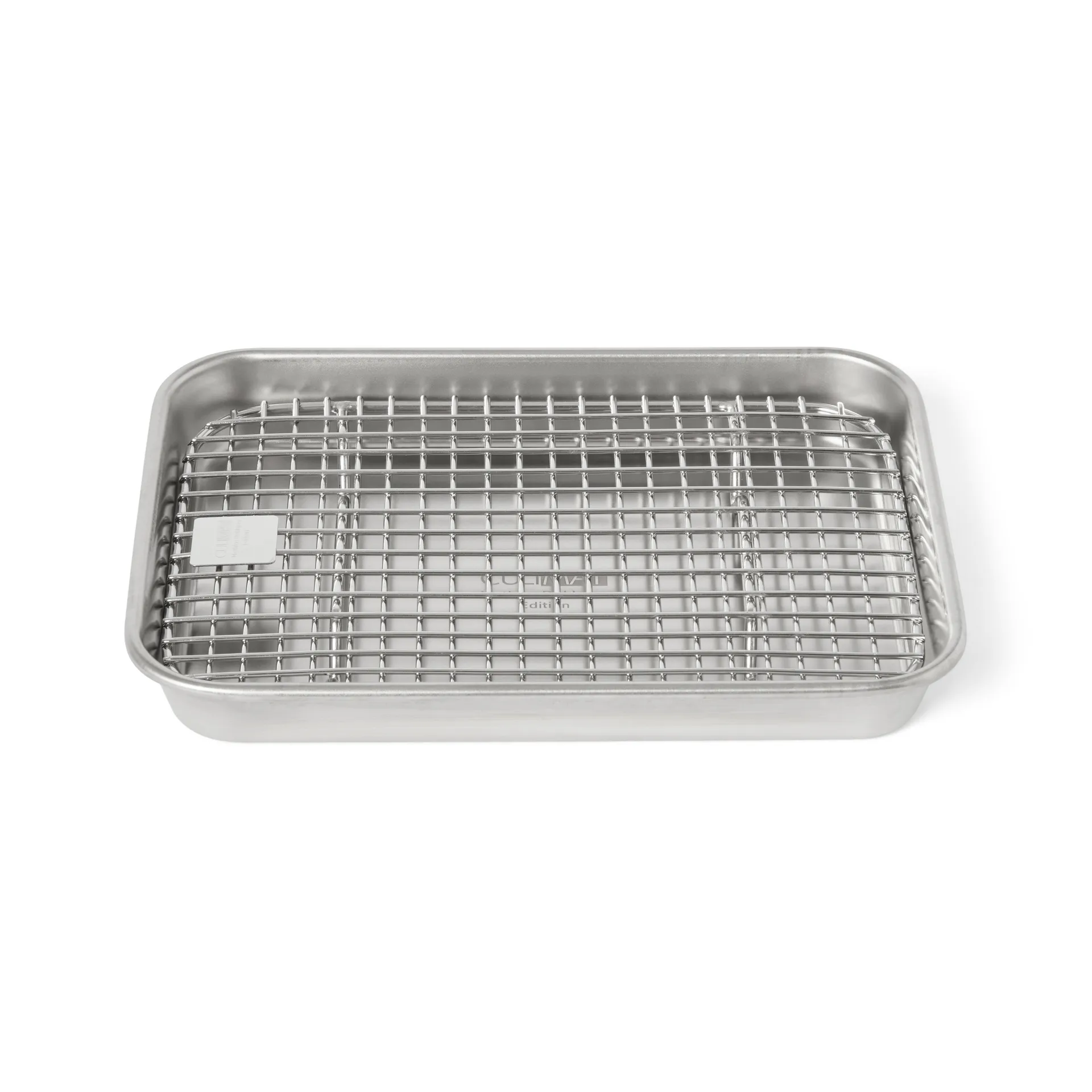 Culimat gastrobleck med avsvalningsgaller, Rostfritt stål, 18x14x2,5 cm Culimat