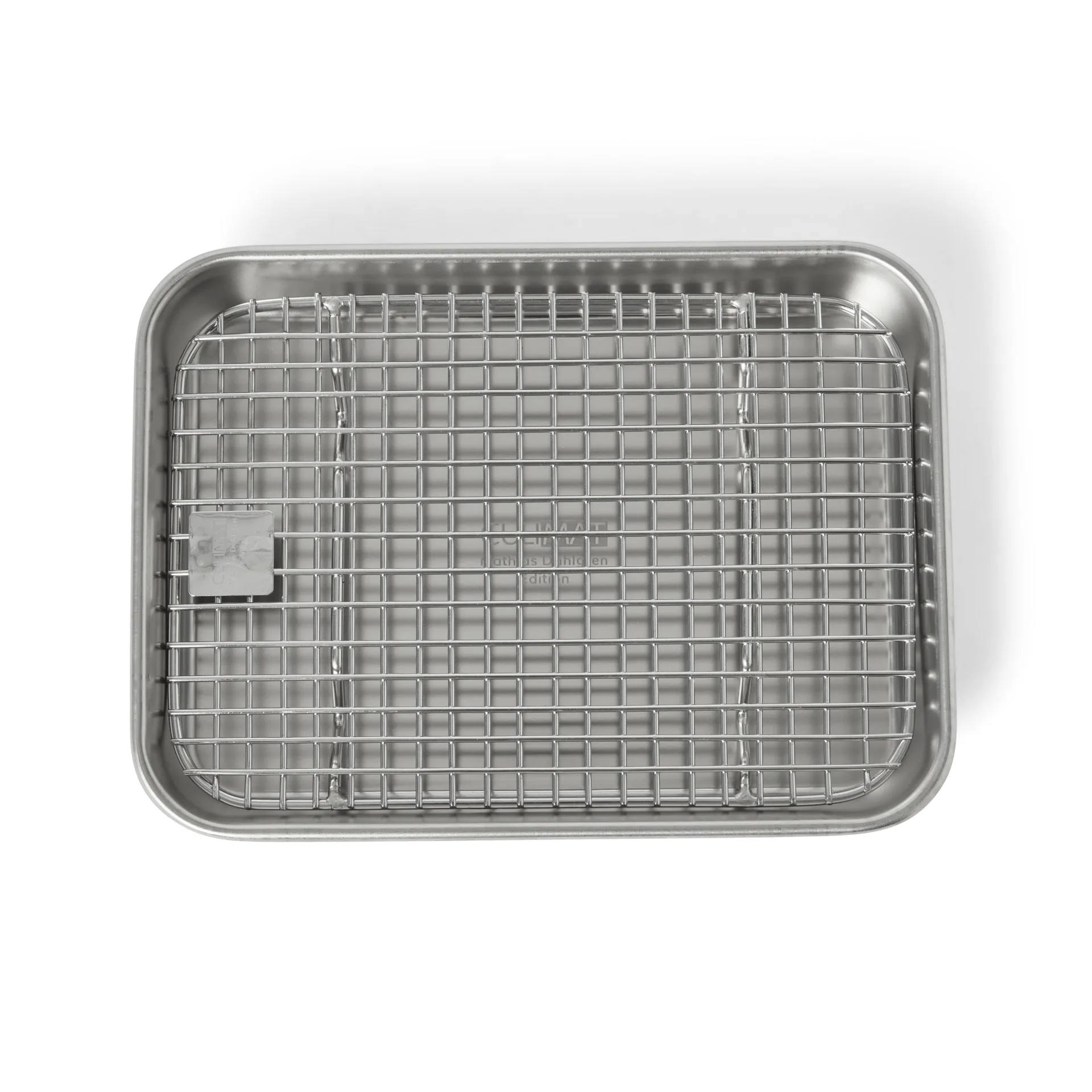 Culimat gastrobleck med avsvalningsgaller, Rostfritt stål, 18x14x2,5 cm Culimat