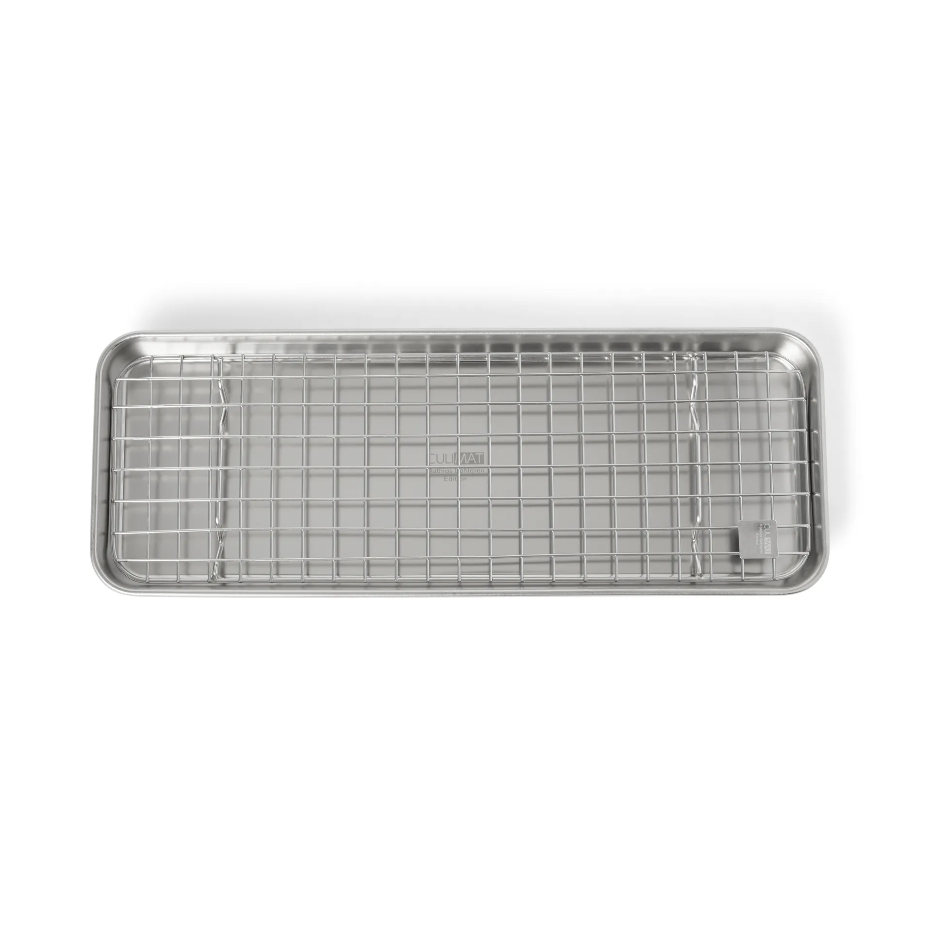Culimat gastrobleck med avsvalningsgaller, Rostfritt stål, 38x14x2,5 cm Culimat