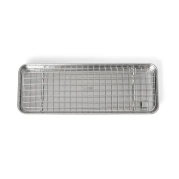 Culimat gastrobleck med avsvalningsgaller - Rostfritt stål, 38x14x2,5 cm - Culimat