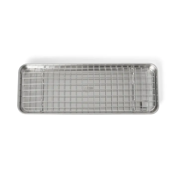 Culimat gastrobleck med avsvalningsgaller - Rostfritt stål, 38x14x2,5 cm - Culimat