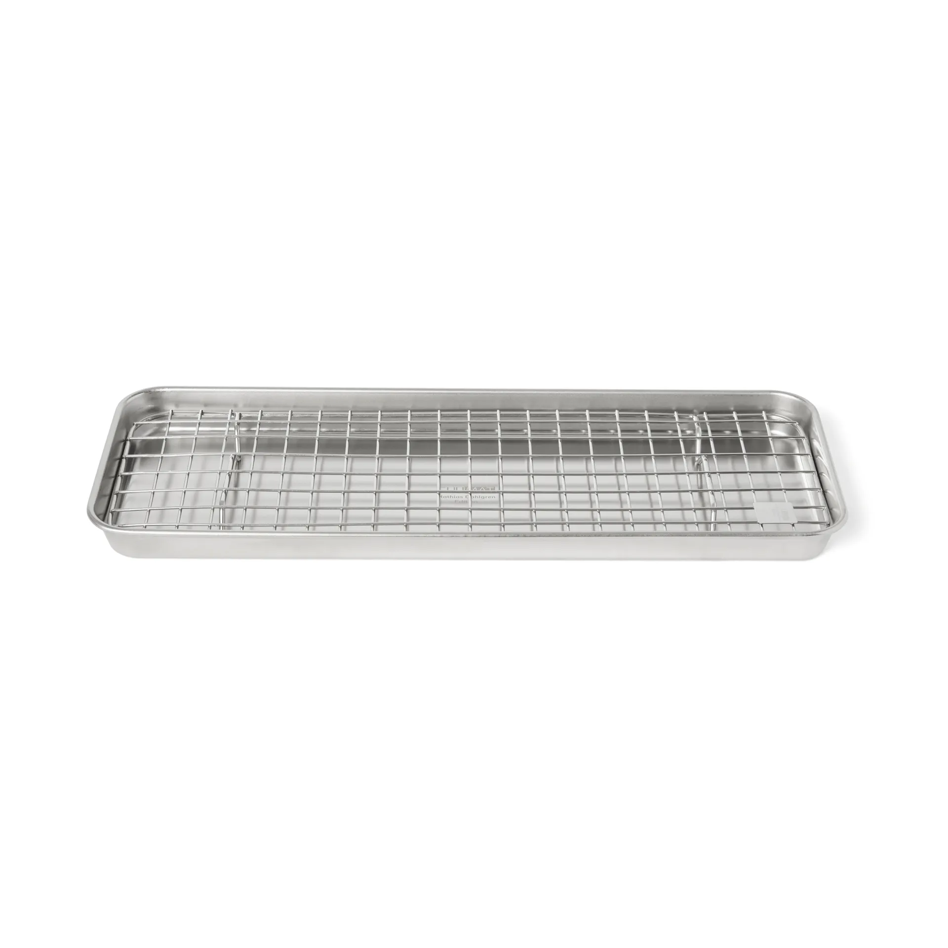 Culimat gastrobleck med avsvalningsgaller, Rostfritt stål, 38x14x2,5 cm Culimat