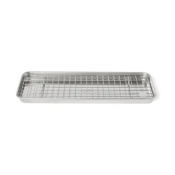 Culimat gastrobleck med avsvalningsgaller - Rostfritt stål, 38x14x2,5 cm - Culimat