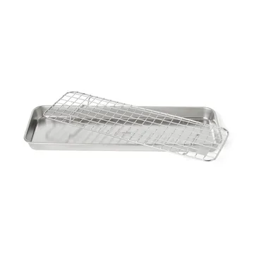 Culimat gastrobleck med avsvalningsgaller - Rostfritt stål, 38x14x2,5 cm - Culimat