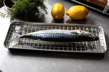 Culimat gastrobleck med avsvalningsgaller - Rostfritt stål, 38x14x2,5 cm - Culimat