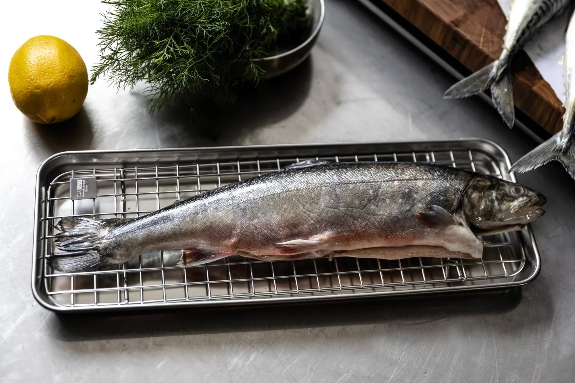 Culimat gastrobleck med avsvalningsgaller, Rostfritt stål, 38x14x2,5 cm Culimat