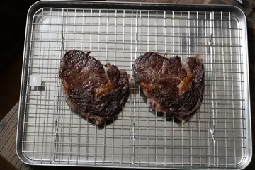 Culimat gastrobleck med avsvalningsgaller - Rostfritt stål, 40,5x30,5 cm - Culimat