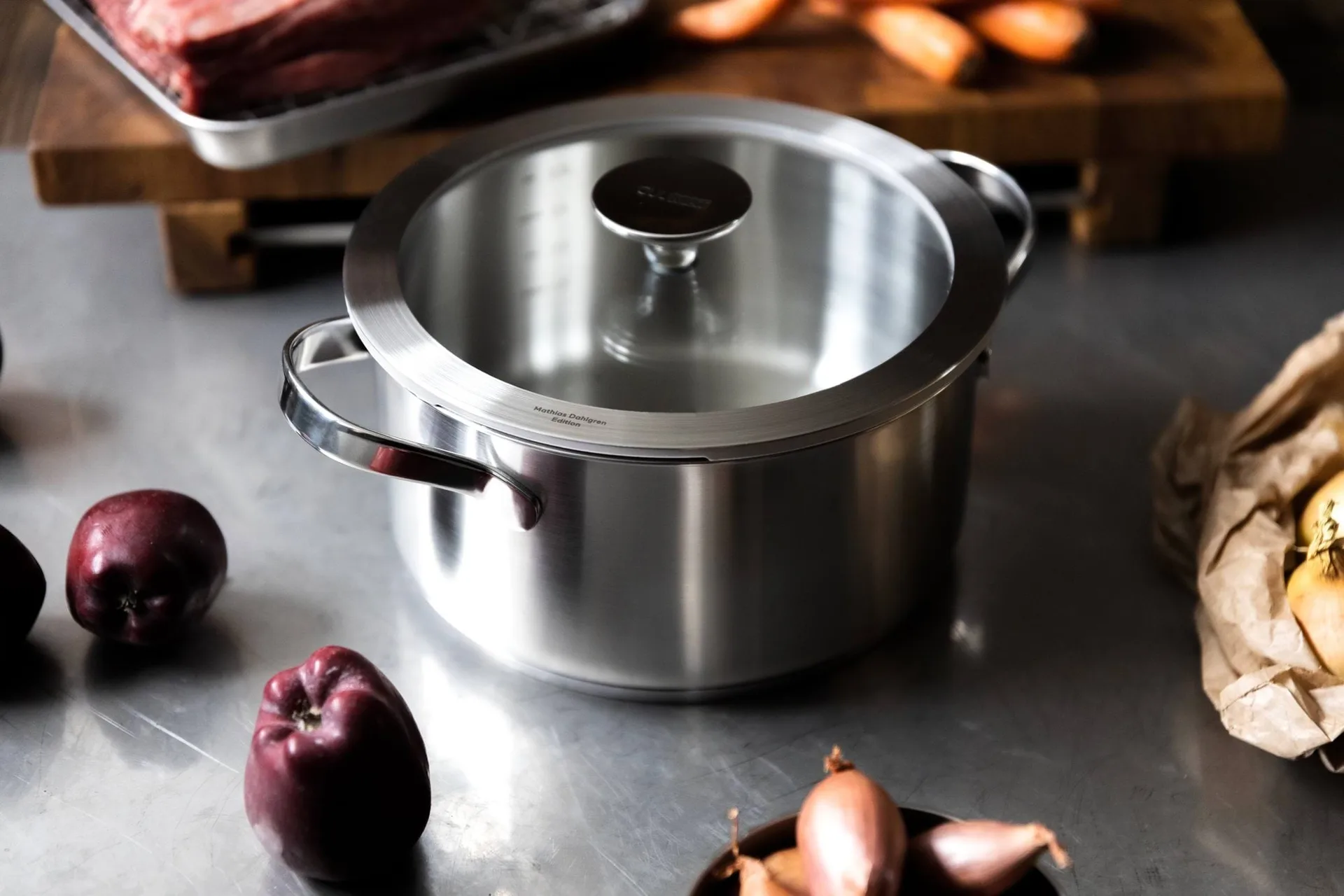 Culimat gryta, Rostfritt stål, glaslock, 3 L Culimat