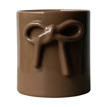 DBKD Bow kruka Ø11 cm Shiny nougat