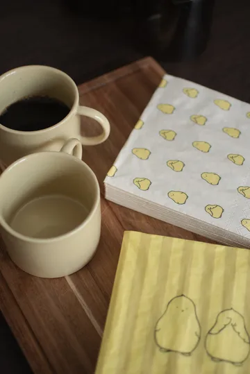 Chubby chicken pappersservett 20-pack - Yellow, 33x33 cm - DBKD