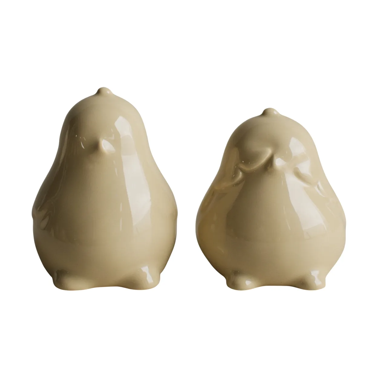 DBKD Chubby chicken påskdekoration 2-pack Shiny yellow