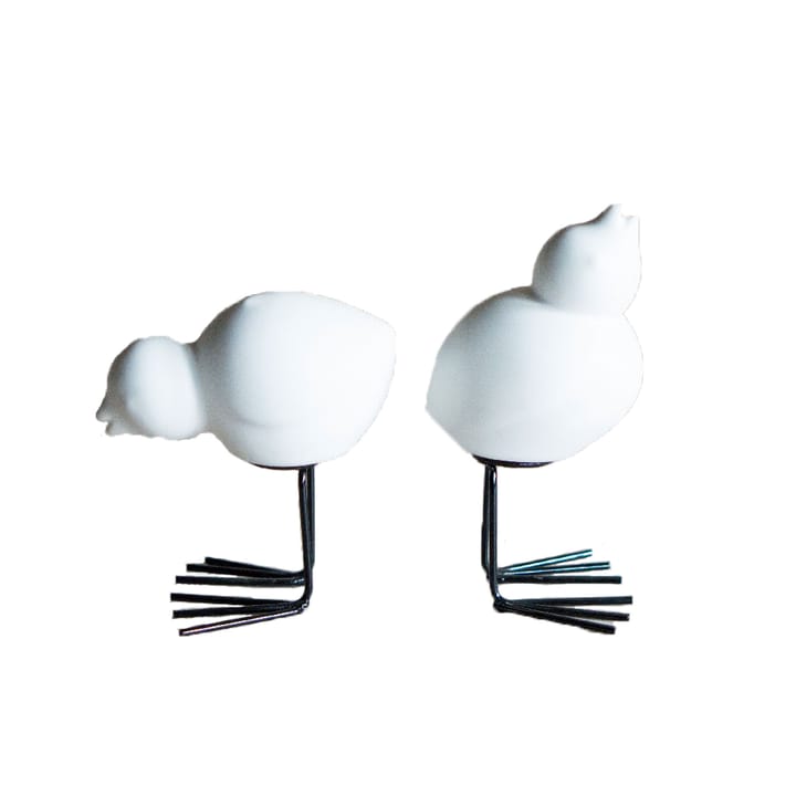 DBKD Swedish Birds påskdekoration 2-pack - White - DBKD