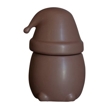 DBKD Eating Santa skål med lock liten Maroon