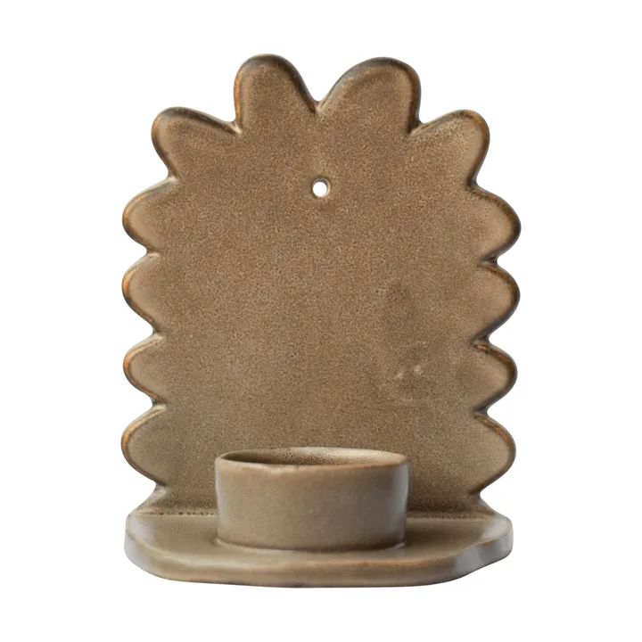Flowery väggljusstake - Beige - DBKD